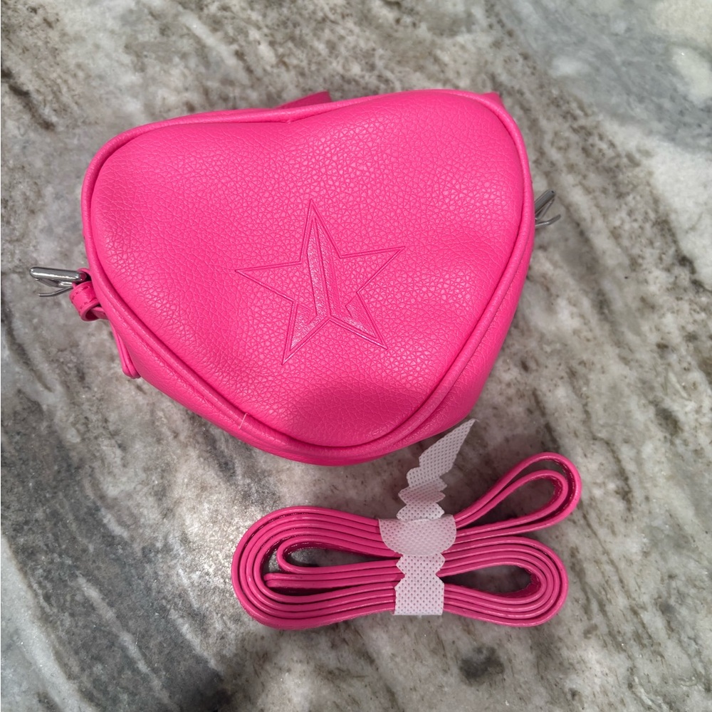 Jeffree Star Mini Heart Purse, crossbody  pink